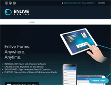 Tablet Screenshot of enlivedental.com